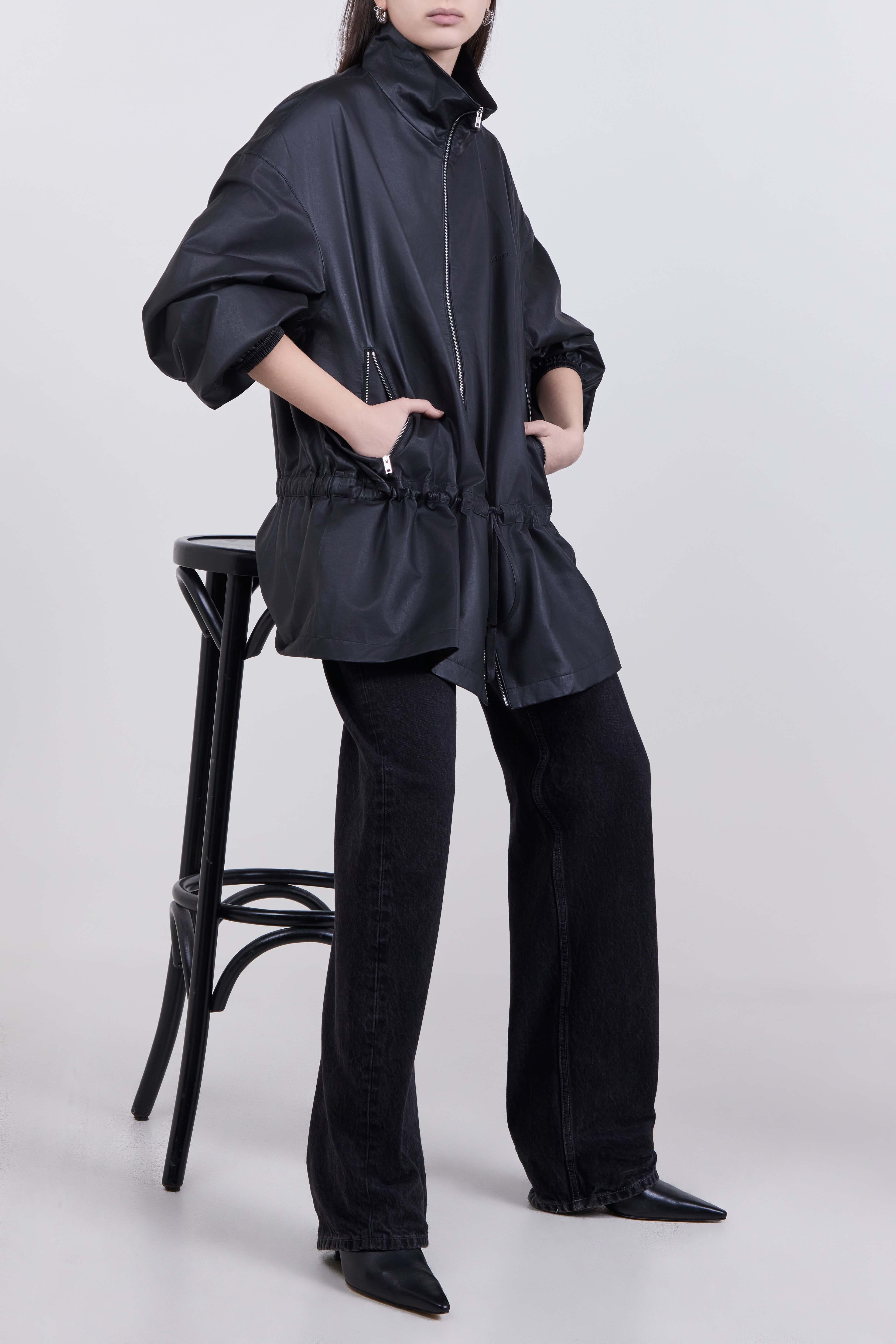 ז'קט עור אוברסייז